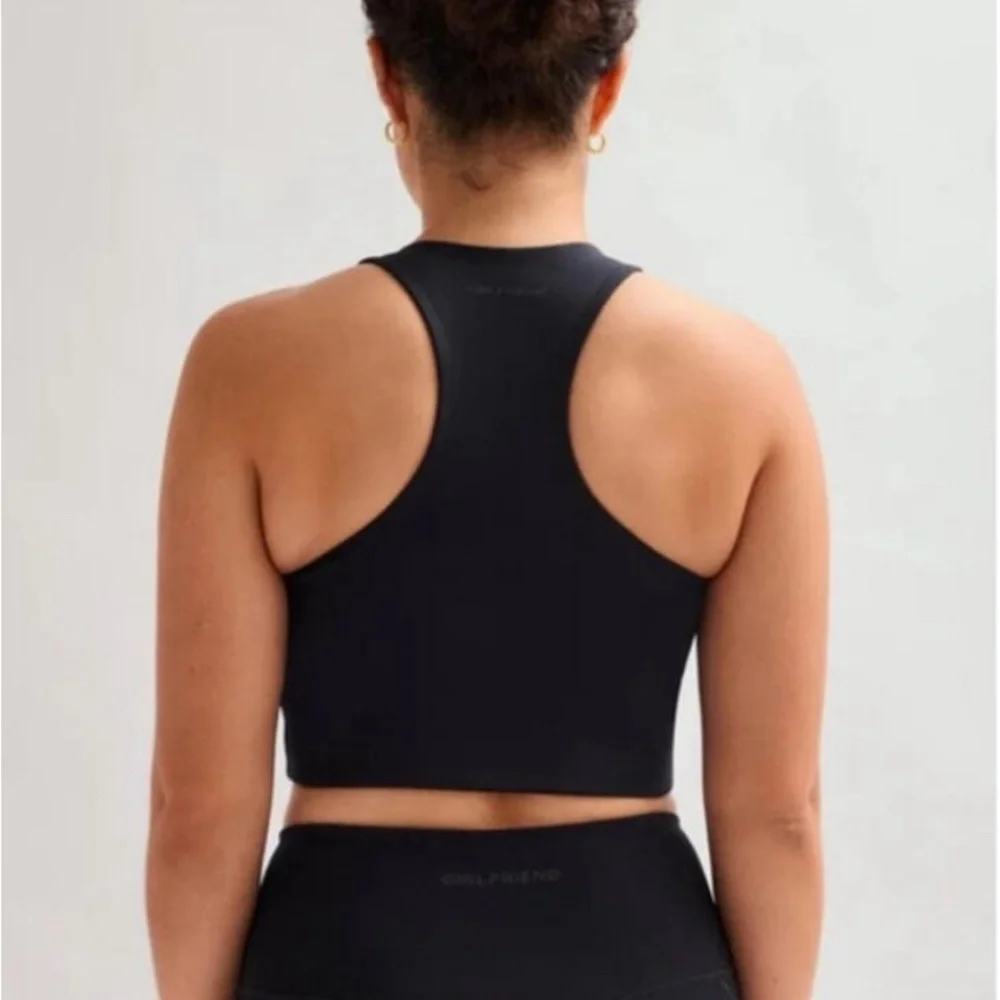 Girlfriend Collective Paloma Racerback Bra in Black Size Small NWT - Picture 2 of 4
